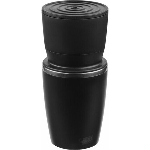 Капельная кофеварка Fanky 3 в 1, черная, в упаковке, диаметр 8,6 см, высота 18,7 см, упаковка: 19,5х9х9 см, нержавеющая
