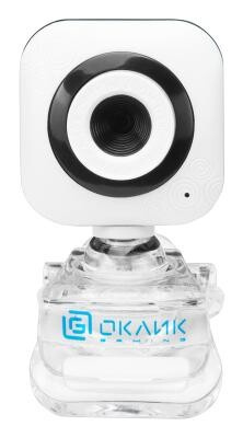 Камера Web Оклик OK-C8812 белый 0.3Mpix (640x480) USB2.0 с микрофоном Oklick