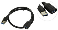 Кабель удлинительный USB3.0 Am-Af 0.5m Telecom черный (TUS708-0.5M) TELECOM