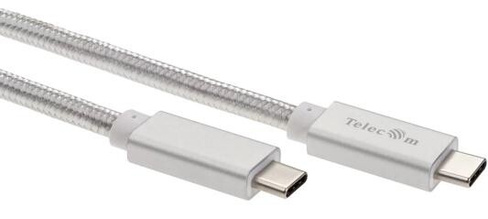 Кабель USB 3.1 Type Cm -- Cm IC 5А 20Gbs длина 2M, Telecom черный VCOM Telecom