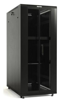 Шкаф серверный Hyperline (TTB-4268-DD-RAL9004) напольный 42U 600x800мм пер.дв.перфор.2ств. задн.дв.перфор.2-хст. 2 бок.п