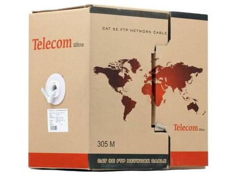 Кабель Telecom Ultra FTP 4 пары кат.5е (бухта 305м) p/n: TFS44050E\\\\44048e VCOM Telecom