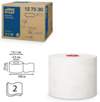 Бумага туалетная 100 м, TORK (Система Т6), комплект 27 шт., Advanced, 2-слойная, белая, 127530 Tork