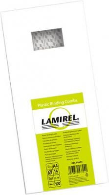 Lamirel Пружина пластиковая LA-7867401 (14 мм. Цвет: белый, 100 шт.) Fellowes
