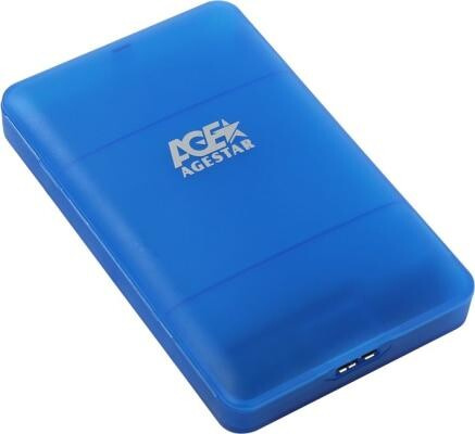 Внешний контейнер для HDD 2.5 SATA AgeStar 3UBCP3 USB3.1 пластик синий Age Star