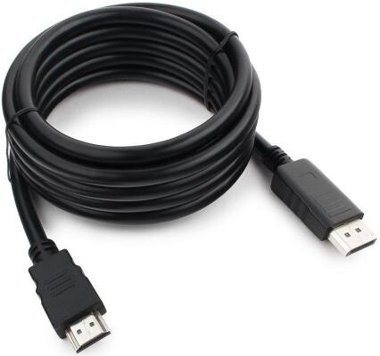 Кабель аудио-видео Buro HDMI (m)/DisplayPort (m) 3м. Позолоченные контакты черный (HDMI-DP-3M) Бюрократ