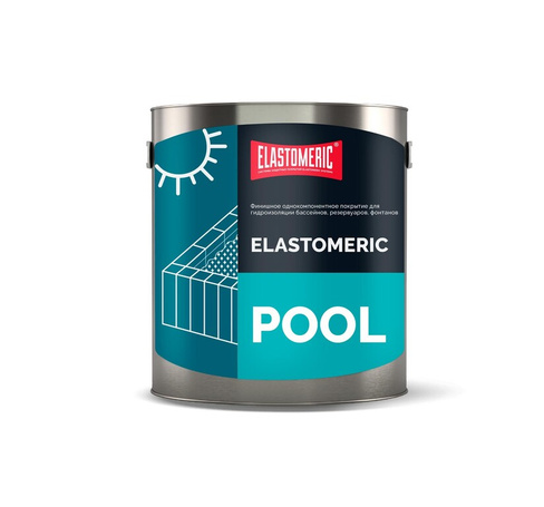 Гидроизоляция бассейнов ELASTOMERIC – POOL 3 кг белый