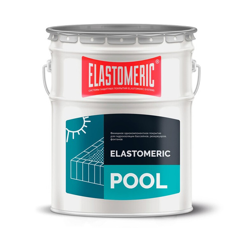 Гидроизоляция для бассейнов ELASTOMERIC – POOL 20 кг белый