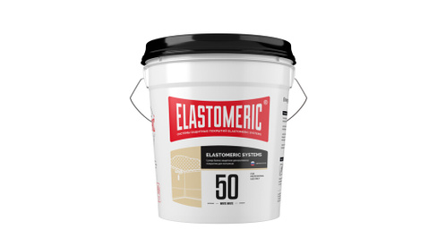 Краска для потолков декоративная ELASTOMERIC 50 WHITE WHITE база А 20 кг