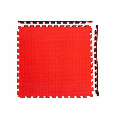 Будо-мат, 100 x 100 см, 20 мм, цвет чёрно-красный DFC