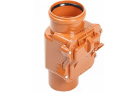 Клапан обратный для наружной канализации 110мм Lammin оранжевый 111111